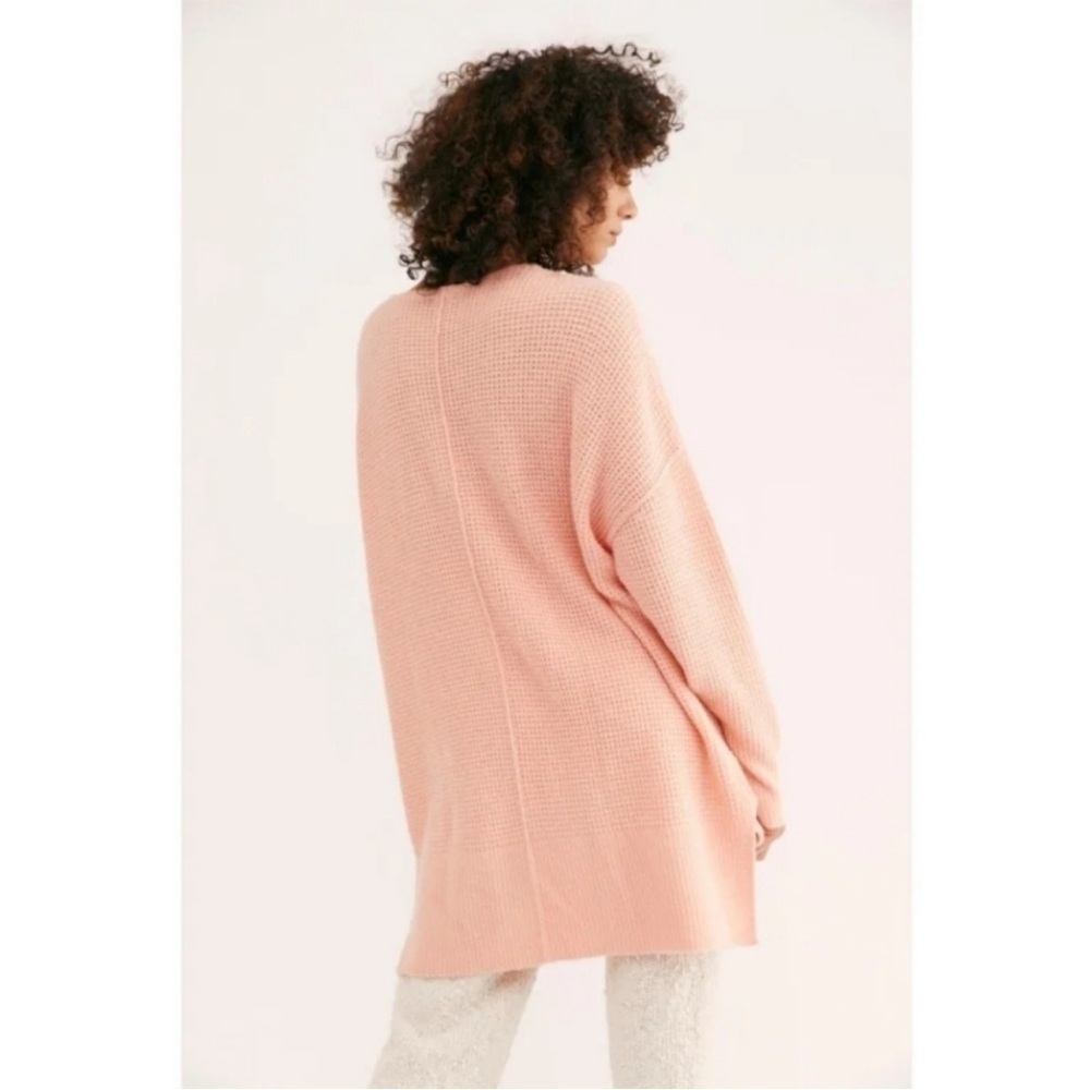 Free People Intimately Free C.O.M.F.Y.
Waffle Knit V-Neck Oversized Sweater - Picture 2 of 14